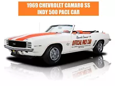 1969 Chevrolet Camaro SS Indy 500 Pace Car New Metal Sign: 12x16" & Ships Free