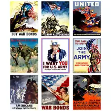 WW2 Propaganda Memorabilia Poster World War 2 Military Army Vintage American