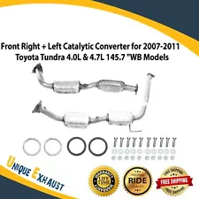 Right+Left Catalytic Converter for 2007-2011 Toyota Tundra 4.0L & 4.7L 145.7 "WB