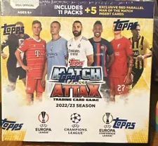 2022/23 Topps Match Attax UEFA Soccer EXCLUSIVE Sealed MONSTER Box-137 Cards!