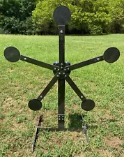 AR500 Portable Texas Star “No Weld” Reactive Steel Shooting Target - 6in Paddles