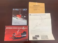 Vintage 1972 RUPP Snowmobile Owners Manual Set Up & Sales Brochure