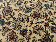 9x12 ANTIQUE ORIENTAL RUG HAND-KNOTTED neutral old vintage handmade 10x13 9x13