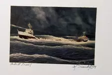 Edmund Fitzgerald Gales of Nov. 75 Artist proof picture Art Alan David Sundal