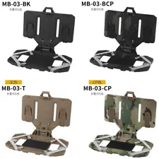 Tactical MOLLE Chest Phone Carrier Mount Folding Navigation board For Vest