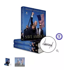 DONALD J TRUMP SIGNED AUTOGRAPHED Book “Save America” 2024 AUTOGRAPH Pre-Sale