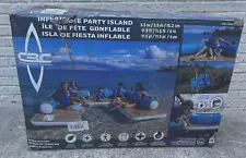 Inflatable Water Lounge 11.5 LAKE ISLAND LARGE FLOATING MAT CBC CALIFORNIA BOAT