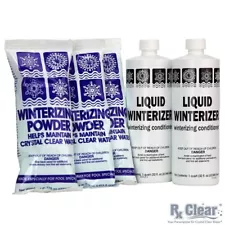 Rx Clear Swimming Pool Winter Chlorine Free Closing Kit Up To 30,000 Gallons