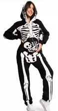 Pregnant Tipsy Elves Halloween Skeleton Costume Women’s Size Medium NWT Full Zip