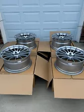 HRE FlowForm wheels 5x120, 18"x9", 35 offset, silver, FF15