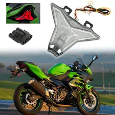 Smoke Integrated LED Tail Light Turn Signals For Kawasaki Ninja 400 2018-2023