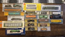 Lot 21 piece N Scale Train engine Cars Various Models model power Atlas kato NIB