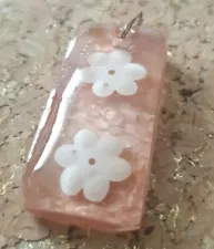 Peach Flower Pendant Will Combine Postage On Items For Sale