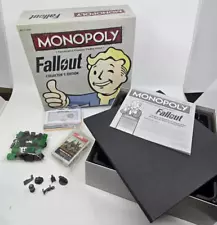 Hasbro FALLOUT MONOPOLY Collector's Edition Board Game Used COMPLETE