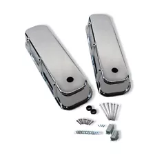 For Chevy Big Block 396 454 502 1965-95 Chrome Smooth Aluminum Tall Valve Covers