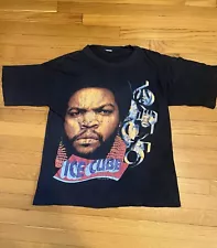 VTG 90s Ice Cube Big Face 1995 USA Holy Grail Vintage Rap Tee Shirt Large Rare