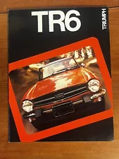 1975 Triumph TR6 8-page Vintage Original Car Sales Brochure Catalog