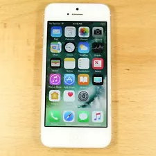 Vintage Apple iPhone 5 Verizon 4G LTE Smartphone IOS 10.3.4 Silver 16GB A1429