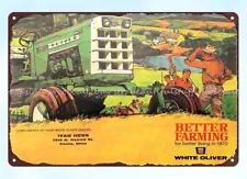 1970 OLIVER TRACTOR FARM EQUIPMENT metal tin sign classic reproductions