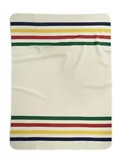 Hudson's Bay Polar Fleece Throw One Size Multi Stripe