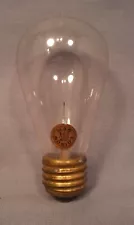 Antique Edison Gem Tipped Light Bulb Patent Nov 8, 1904 With Original Label 40W