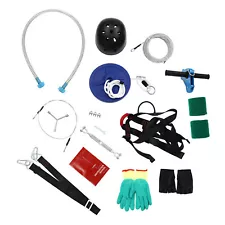 80FT Kids Zip Line Kit with Safety Spring Brake System for Outdoor Backyard SALE