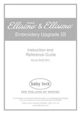 Baby Lock Ellisimo Gold BLSOBF2 Embroidery Instruction Manual Reprint