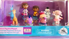 NIB Disney Doc McStuffins Deluxe 8 piece Figurine Play Toy Set Lambie, Chilly