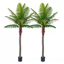 2pack 260cm 8.5ft Tall Artificial Phoenix Palm Tree for Outdoors Indoor Decor