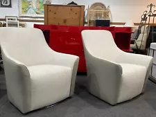 Modern Design Swivel Club Chairs