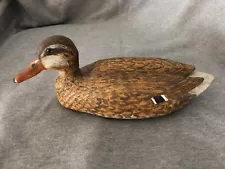 solid wood duck decoy