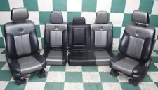 *WEAR* 11' F150 Crew Harley Davidson Leather Heat Cool Mem Bucket Backseat Seats (For: Ford F-150)