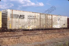 Original Slide- NS 86' Boxcar 487451 RARE Gray Thoroughbred Scheme 9/12