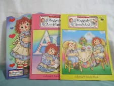 Raggedy Ann & Andy Color/activity books -unused