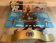 Vintage Weider Super Arm Blaster Gold Classic Bicep Bodybuilder w/ Box & Poster