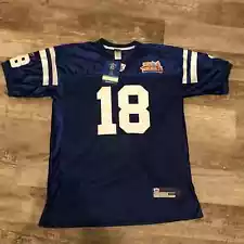 Peyton Manning Reebok On Field SUPER BOWL XLI Colts NFL Jersey Mens - Size 50 L