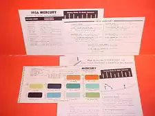 1955 1956 MERCURY MONTEREY CUSTOM MONTCLAIR CONVERTIBLE MEDALIST PAINT CHIPS SW