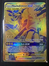 Pikachu & Zekrom GX GOLD ULTRA RARE SM248 PROMO Pokemon NM/MINT Standard Card