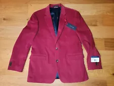 NWT Tommy Hilfiger Trevor CORDUROY Suit BLAZER RED Size 42R 42 REGULAR NEW