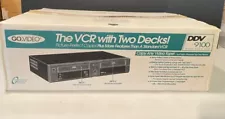 Go Video DDV9100 VCR Dual Deck VHS Recorder And Player Opened Never USED!