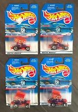 Hot Wheels SLIDEOUT Lot of 4 ! 1998 First Editions #640 - Dirt Track Race Car!