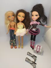 Bratz Doll lot - Cowgirlz Jade, Passion4Fashion Cloe, Party/Fiesta Yasmin - MGA