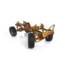 1/10 CNC RC SCX10 Rock Crawler Yellow Chassis Upgraded Tires Spare Parts