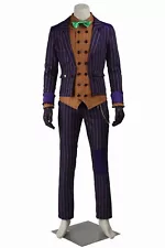 Batman Arkham Knight Joker Full Set Outfits Costume Cosplay Halloween