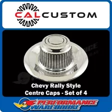 Rally Style Steel Wheel Centre Hub Caps suit 14" 15" Chevy Camaro Corvette Nova