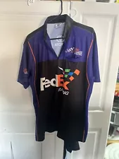 Denny Hamlin #11 Fed Ex Sublimated Uniform Tee (men’s Large)