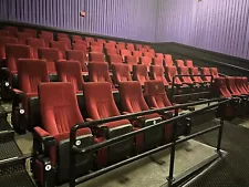 Lot of 169 PLUS 86 used cinema seats theater movie chairs seats RED FABRIC