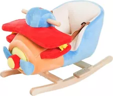 Qaba children's rocking horse with safety harness for children from 18 months.