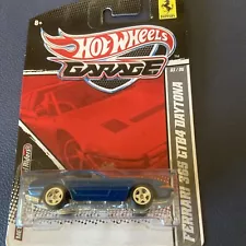 Hot Wheels Garage Ferrari 365 GTB4 Daytona Blue 03/06