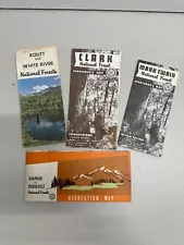 Vintage National Forest/ Park Maps Lot of 4